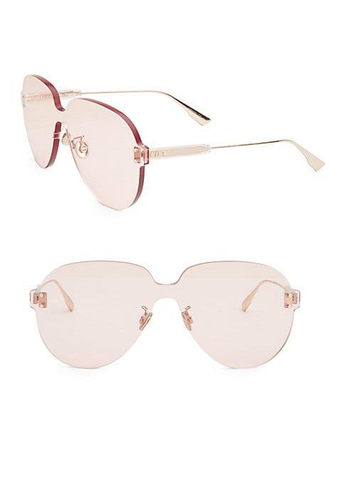 Dior Dior Color Quake 3 99mm Aviator Shield Sunglasses