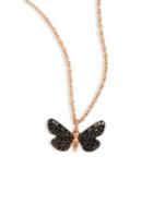 Astley Clarke Cinnabar Moth Black Diamond Pendant Necklace