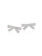 Hueb Origami Diamond & 18k White Gold Stud Earrings
