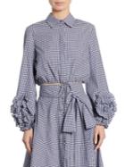 Alexis Margaret Cropped Gingham Top