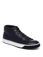 Lanvin Leather Mid-top Sneakers