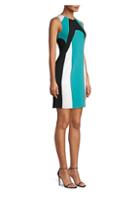 Michael Kors Collection Colorblock Scuba Sheath Dress