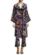 Etro Psych Paisley Silk Kimono Jacket