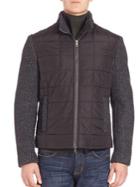 Saks Fifth Avenue Collection Wool Blend Bomber Jacket
