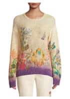 Etro Degrade Floral Nubby Knit Sweater