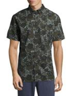 Surfsidesupply Short-sleeve Printed Casual Button Down