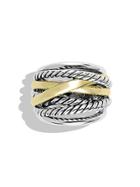 David Yurman Crossover Wide Ring With Gold
