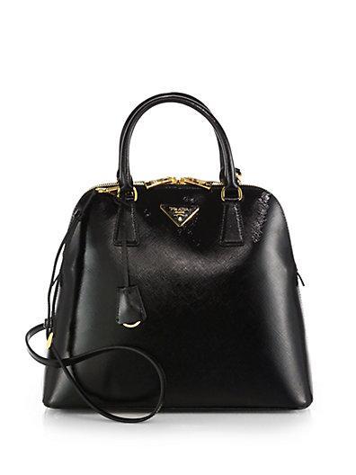Prada Saffiano Vernice Promenade Bag