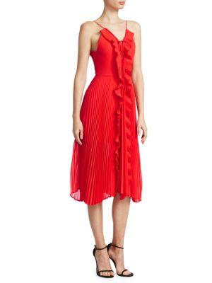 Delfi Collective Gwen Pleated Lace Dress