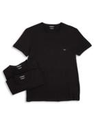 Emporio Armani Genuine Cotton Crew Neck T-shirts Set Of Three