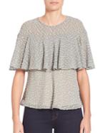 Prose & Poetry Ione Bell Sleeve Two-layer Top
