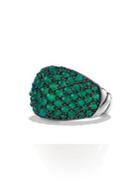 David Yurman Osetra Dome Ring With Green Onyx