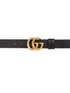 Gucci Interlocking Gg Reversible Leather Belt