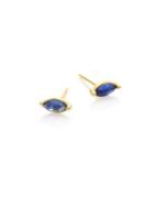Ila Stanton Blue Sapphire & 14k Yellow Gold Stud Earrings