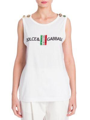 Dolce & Gabbana Sleeveless Embellished Top