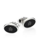 Dunhill Rhodium-plated Diamond Patterned Cuff Links