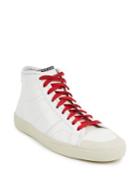 Saint Laurent Leather High-top Sneakers