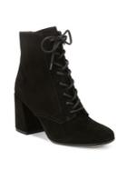 Vince Halle Square Toe Suede Booties