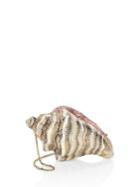 Judith Leiber Couture Conch Shell Crystal Clutch