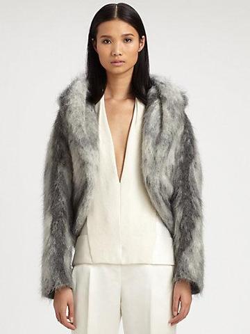 Alexander Wang Hooded Mohair Shrug