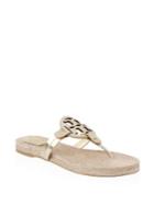 Tory Burch Miller Leather Espadrille Sandals