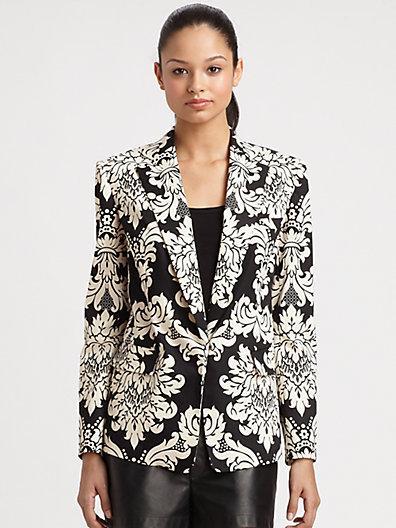 Robert Rodriguez Baroque Print Twill Blazer