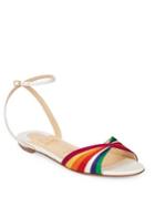 Christian Louboutin Nasseba Ankle-strap Rainbow Flats
