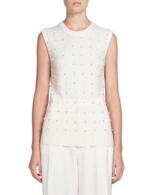 Givenchy Wool & Cashmere Embellished Top