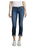 Hudson Jeans Tally Cuffed Cropped Skinny Jeans