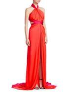 Brandon Maxwell Silk Chiffon Gown