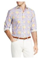 Ralph Lauren Purple Label Bend Back Floral Button-down Shirt