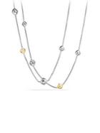 David Yurman Dy Logo Chain Necklace With Gold