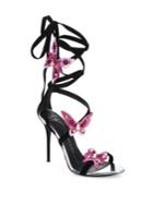 Giuseppe Zanotti Butterfly Suede Ankle-wrap Sandals
