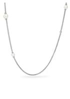 David Yurman Pearl Pave Diamonds & Pearl Chain Necklace