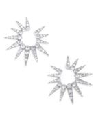 Oscar De La Renta Sea Urchin Small Crystal Earrings