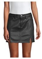 Current/elliott The Leather Mini Skirt