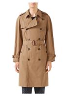 Gucci Trench Coat With Chateau Marmont Embroidery