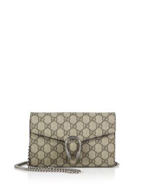 Gucci Dionysus Coated Canvas Chain-strap Wallet