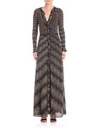 Missoni Long-sleeve Ruffle Knit Gown