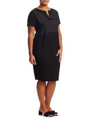 Marina Rinaldi, Plus Size Black Jersey Dress