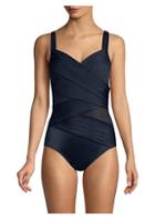 Miraclesuit Swim Network Madero Ruched Criss Cross One-piece Swimsuit