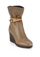 See By Chloe Robin Leather Wedge Boot