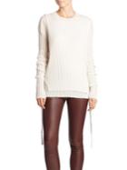 Helmut Lang Ribbed Side-tie Sweater