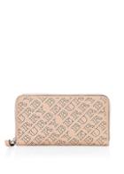 Burberry Perforated Leather Ziparound Wallet