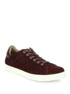 Gianvito Rossi Suede Lace-up Sneakers