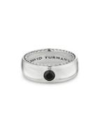 David Yurman Streamline Sterling Silver & Black Diamond Ring