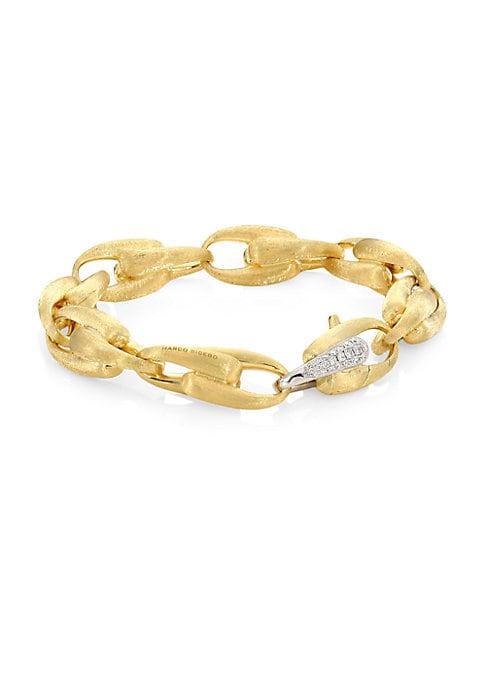 Marco Bicego Legami Diamond & 18k Yellow Gold Chain Bracelet