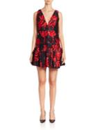 Milly Couture Floral Fil Coupe Dress