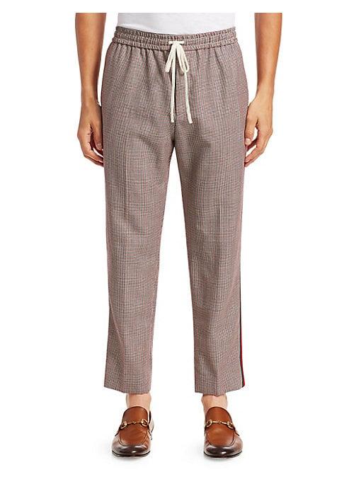 Gucci Houndstooth Wool Mohair Pants