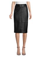 Boss Selrita Leather Pencil Skirt